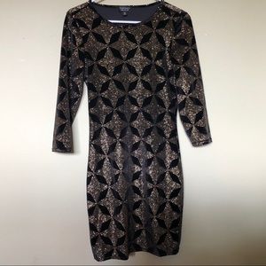 Topshop sparkly bodycon dress